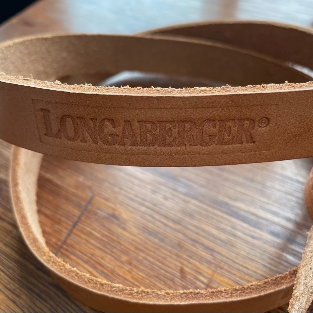 Longaberger Brown Leather Replacement Strap 41” Long NWOT - Picture 2 of 4